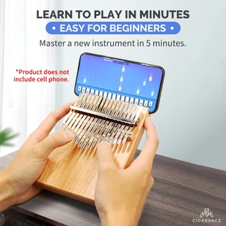 Jooleer Kalimba คาลิมบาอัจฉริยะ 17 คีย์/ 21 แอพพลิเคชั่นคาลิมบา คีย์ เกมดนตรีสนุกๆ เล่นง่าย เหมาะสำหรับผู้ใหญ่และเด็ก