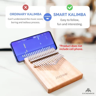 Jooleer Kalimba คาลิมบาอัจฉริยะ 17 คีย์/ 21 แอพพลิเคชั่นคาลิมบา คีย์ เกมดนตรีสนุกๆ เล่นง่าย เหมาะสำหรับผู้ใหญ่และเด็ก