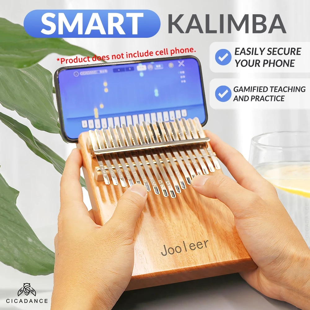 Jooleer Kalimba คาลิมบาอัจฉริยะ 17 คีย์/ 21 แอพพลิเคชั่นคาลิมบา คีย์ เกมดนตรีสนุกๆ เล่นง่าย เหมาะสำหรับผู้ใหญ่และเด็ก