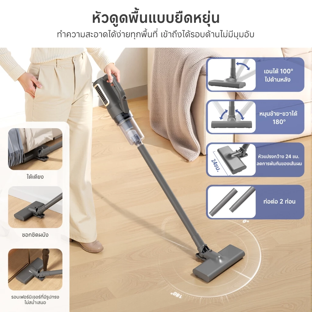 Simplus PP Krit เครื่องดูดฝุ่นมีสาย 18000PA/17000PA XCQH008/XCQH011 thumbnail 9