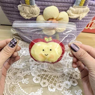 ซ้ายสีแดงสตรอเบอร์รี่ทาร์ตไข่สตรอเบอร์รี่ครีมบาร์สกุชชี่ความเครียดบรรเทาของเล่นประสาทสัมผัสของเล่นสําหรับเด็กผู้ใหญ่ความวิตกกังวลผ่อนคลาย GHT