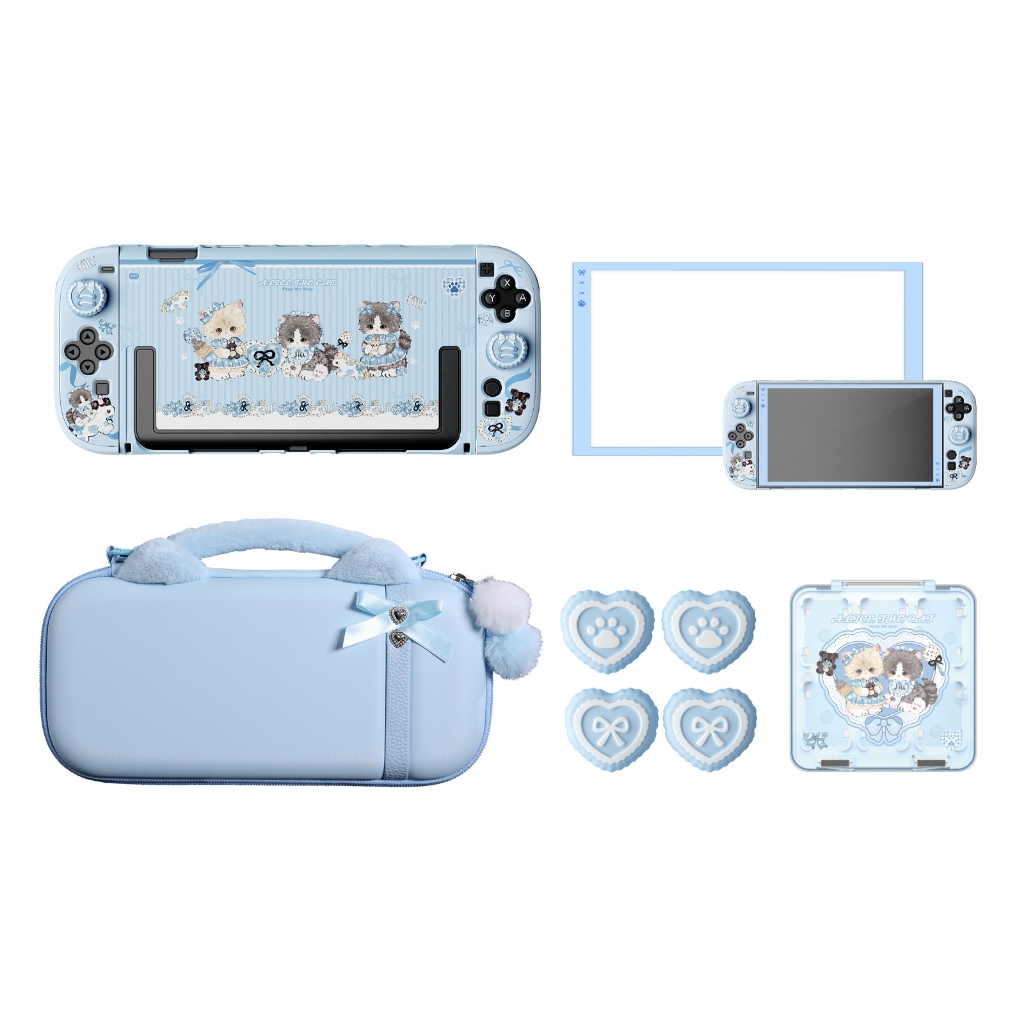 IINE Alice Kitty Series สําหรับ Nintendo Switch2/Thumb Grips/กระเป๋าถือ/12-เคสการ์ดเกม/ชุดเคสป้องกัน