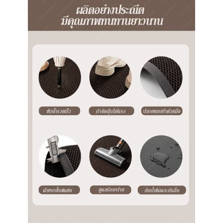 พรมดักฝุ่นหน้าบ้าน พรมเช็ดเท้า พรมดักฝุ่น ตาข่ายยางยืด ขนาดใหญ่ กันลื่น ทำความสะอาดง่าย
