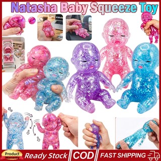 Natasha Needoh Squishy Baby Soft Stress Relief Toy Translucent Sensory Maltose Squishy Anti Stress Toys for Relaxing Anxiety Relief