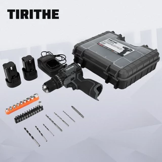 TIRITHE สว่านไร้สายไร้แปรงถ่าน 16V 10 มม. น้ําหนักเบาและทรงพลังสําหรับ DIY และมืออาชีพ