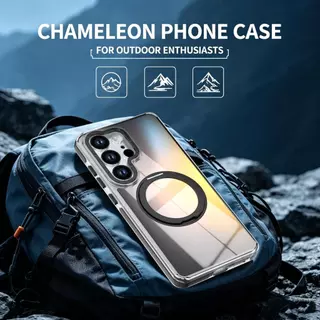 เคสโทรศัพท์กันกระแทกเปลี่ยนสีได้ 360 องศาสําหรับ Samsung Galaxy S26 Ultra, S25, S24 Ultra, S23 Ultra ฝาครอบป้องกัน