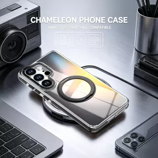 เคสโทรศัพท์กันกระแทกเปลี่ยนสีได้ 360 องศาสําหรับ Samsung Galaxy S26 Ultra, S25, S24 Ultra, S23 Ultra ฝาครอบป้องกัน