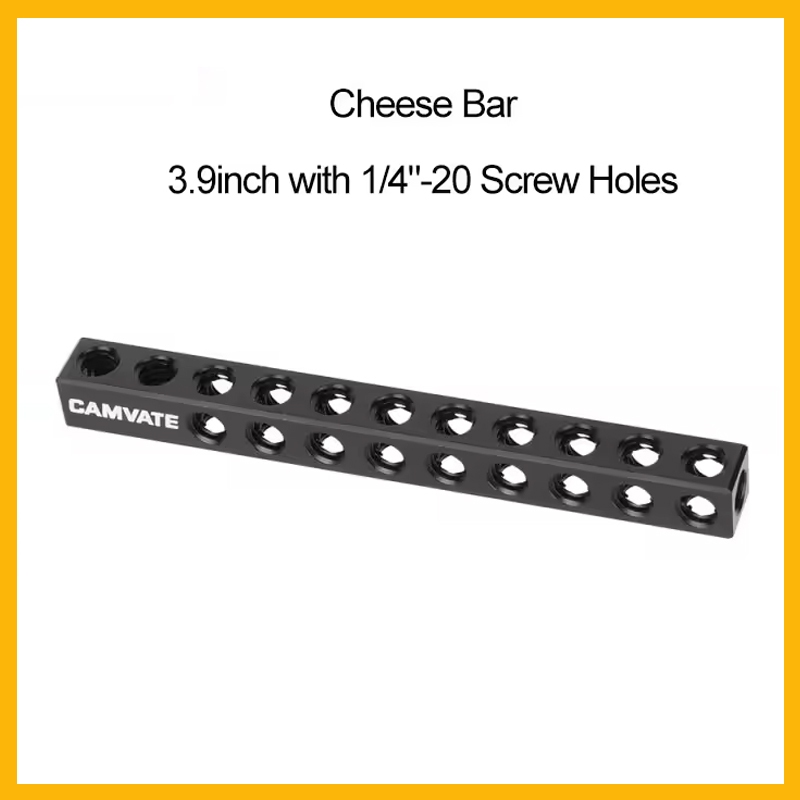 100mm Cheese Bar Camera Rig with 1/4 Inch Screw Hole For Camera Red Rig Light-Weight Rod Bar 1pcs 10