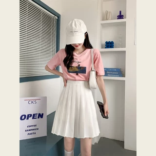 [ส่งด่วน]กระโปรงเทนนิสยาว ผ้าสูท Tennis Skirt มีชับใน 4 สี XS-XXXL กระโปรงพลีท กระพลีทยาว กระโปรงขาว คุณภาพสูง พร้อมส่ง