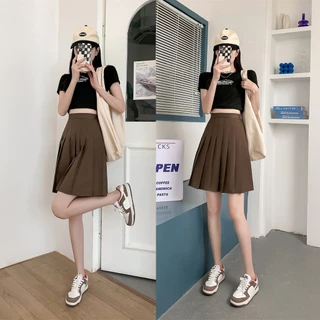 [ส่งด่วน]กระโปรงเทนนิสยาว ผ้าสูท Tennis Skirt มีชับใน 4 สี XS-XXXL กระโปรงพลีท กระพลีทยาว กระโปรงขาว คุณภาพสูง พร้อมส่ง