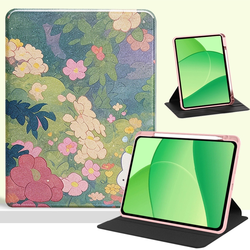 สําหรับ 2025 OPPO PAD SE11 OPD2417 OPD2420 OPD2419 อะคริลิค 360° เคสแท็บเล็ตขาตั้งหมุนได้พร้อมช่องใส