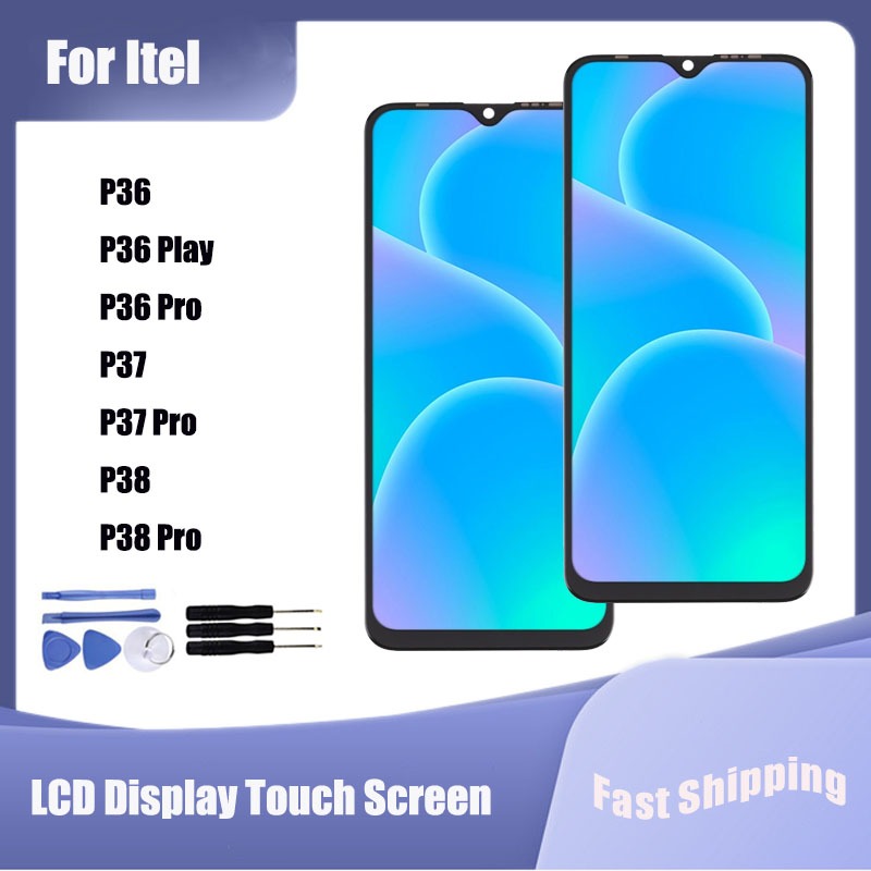 สําหรับ Itel P36 P37 P38 P36 Play P36 Pro จอแสดงผล LCD หน้าจอสัมผัสเปลี่ยน