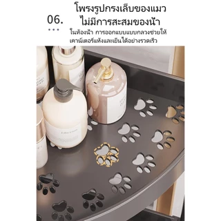พร้อมส่ง🚚ชั้นวางของในห้องน้ํา 2/3/4/5 การออกแบบกลวง มีล้อเลื่อนเคลื่อนย้ายได้คุณภาพ เก็บของใช้ในห้องน้ำ การออกแบบกลวง กันน้ำกันขึ้นรา 置物架