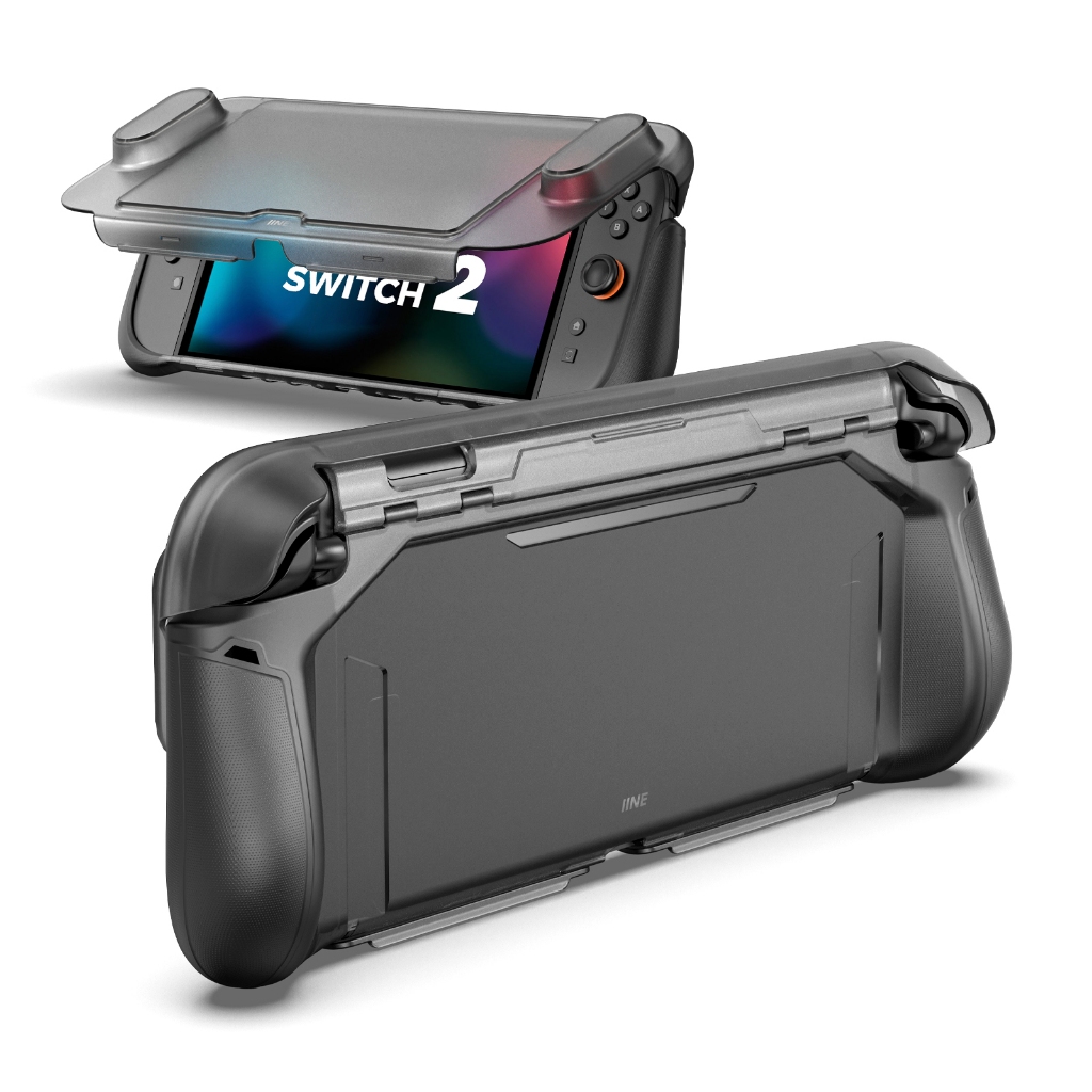 IINE NS2 Flip Armor Case Full Protection Dock ใช้งานร่วมกับ Anti Scratch กันกระแทก Ergonomic Grip สําหรับ Nintendo Switch2