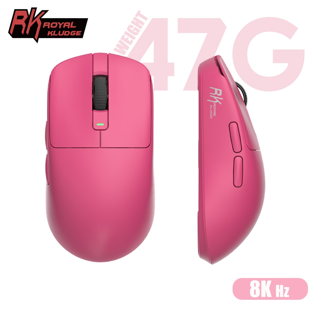 RK M3 Royal Kludge 8k 8000Hz เมาส์ไร้สาย Tri-Mode บลูทูธไร้สาย PAW3950 ชาร์จเมาส์น้ําหนักเบาสําหรับ PC แล็ปท็อป Gaming