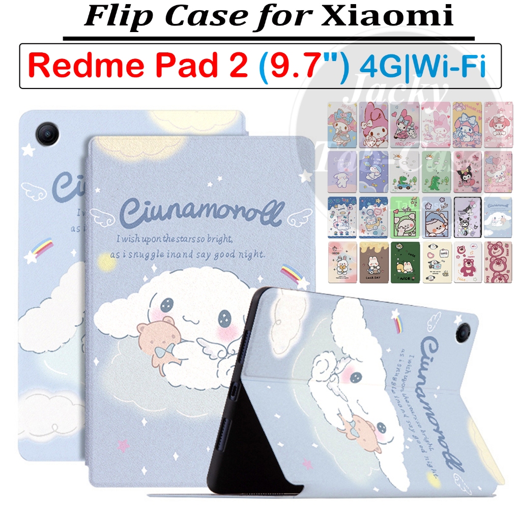 สําหรับRedmi Pad 2 9.7 "2026 แฟชั่นคุณภาพสูงรูปแบบน่ารักกรณีพลิกสําหรับXiaomi Red mi Pad2 SE 9.7 นิ้ว 4G WiFi