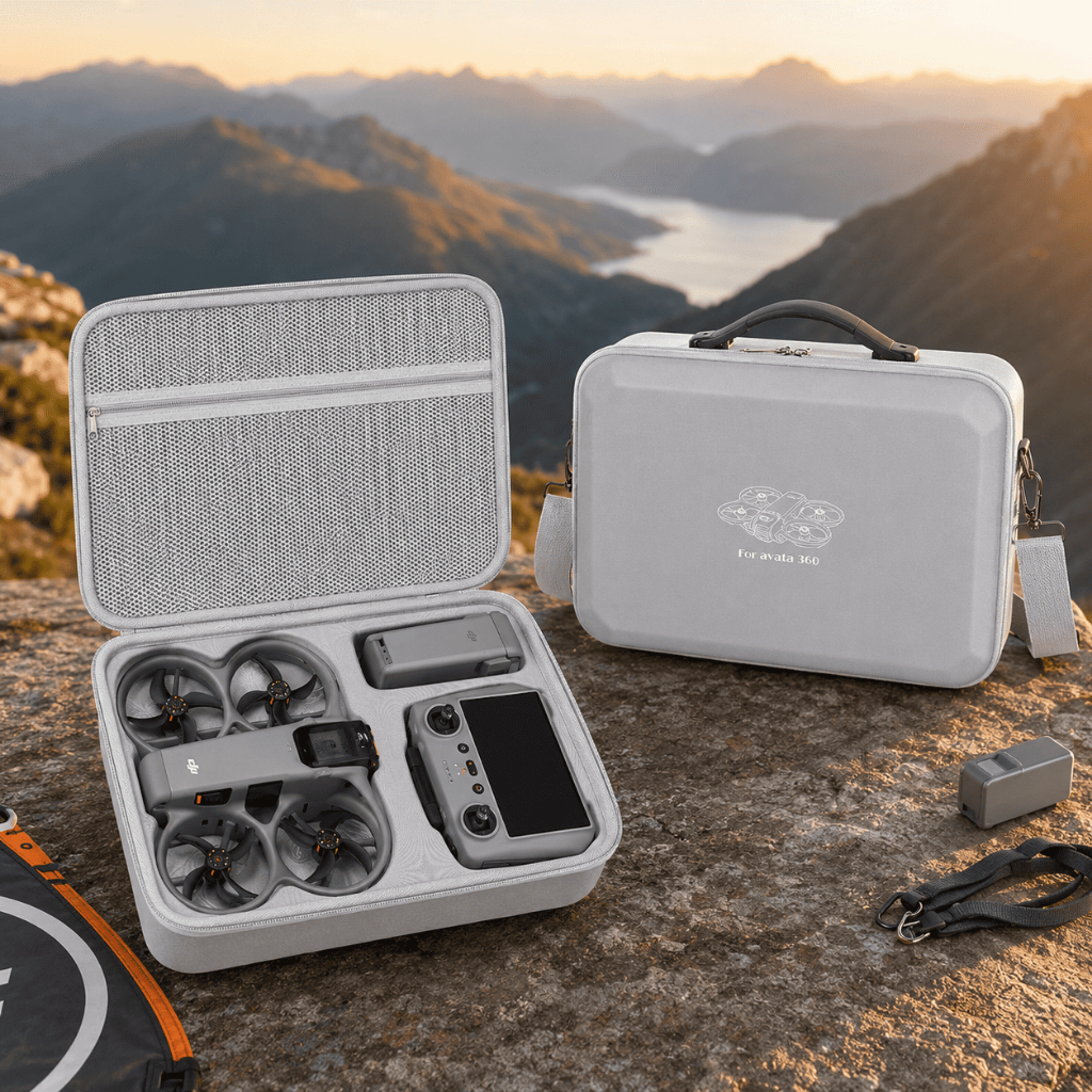 DJI Avata 360 Storage Case กระเป๋าสะพายไนลอน Lycra Carry Organizer สําหรับ RC 2 และอุปกรณ์เสริม
