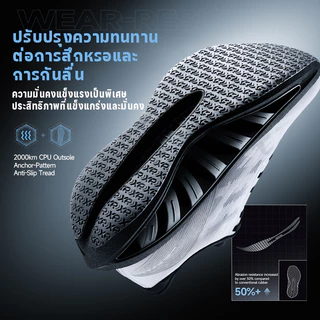 【xtep】LIGHT BOAT ULTRA | พื้นรองเท้าหนาพิเศษ โครงสร้างรองรับแรงกระแทกแบบใหม่ รองเท้าที่สวมใส่สบายสำหรับการวิ่งเหยาะๆหลังการแข่งขัน