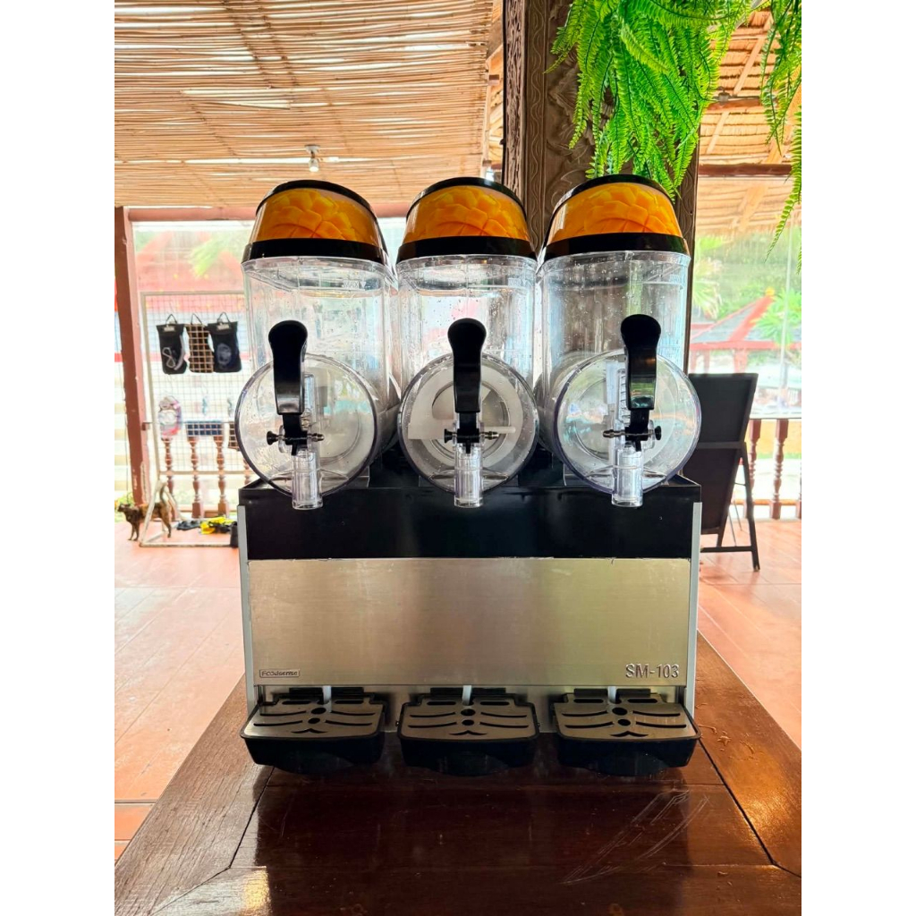((Foodsense) Commercial Juice Maker สมูทตี้แช่เย็นนมชา Shop ร้านอาหารน้ําผลไม้ Maker 10L/10 * 2/10 *