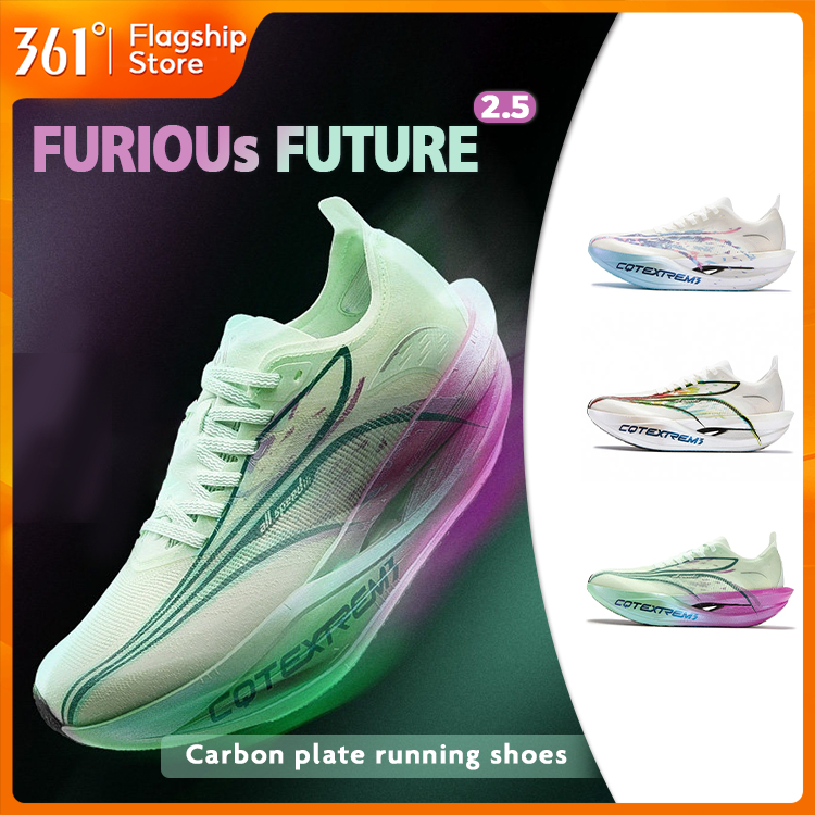 【361 Degrees】Furious Future 2.5 | รองเท้าวิ่งมืออาชีพ รุ่นคาร์บอนแข่ง ระบายอากาศ ลดแรงกระแทก 6726122
