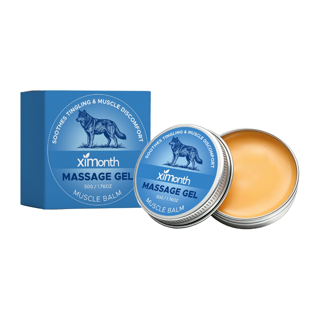 Ximonth Massage Gel Muscle Balm 50g บาล์มผ่อนคลายสําหรับกล้ามเนื้อ Discomfort บาล์มนวดผ่อนคลายสําหรั