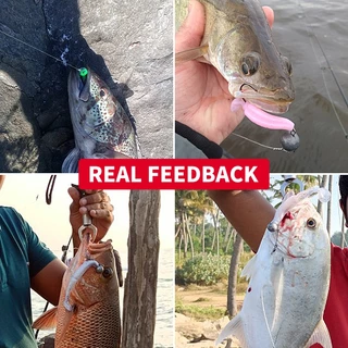 MEREDITH T-Tail Soft Fishing Lure 70/90 มม.110 มม.130 มม.สําหรับ Barracuda Pike ปลาอุปกรณ์เสริมเหยื่อตกปลาพลาสติกอ่อน