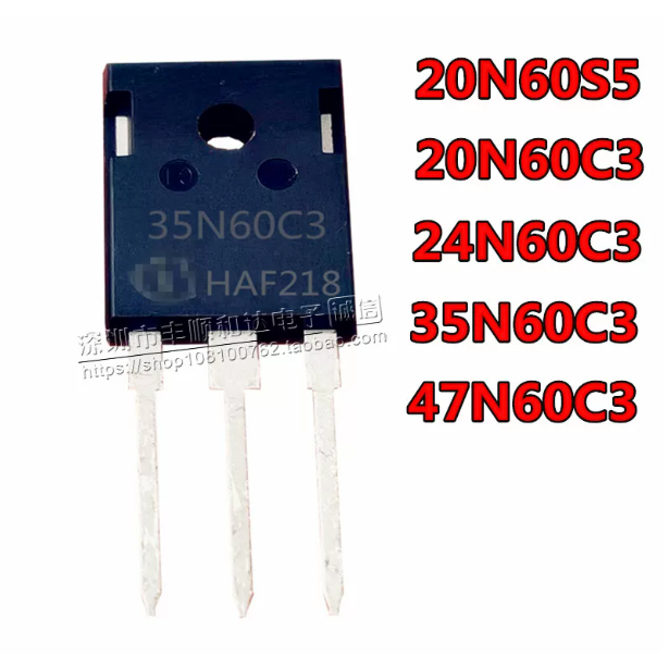 5PCS ยี่ห้อใหม่ SPW 35 N 60 C 3 24 N 60 C 3 47 N 60 C 3 20 N 60 C 3 S5 MOS หลอด TO-247