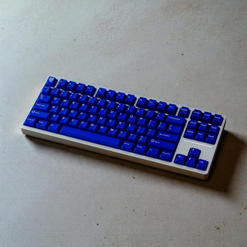 【AiFei】Klein Blue keycap ABS doubleshot cherry profile blue transparent keycaps