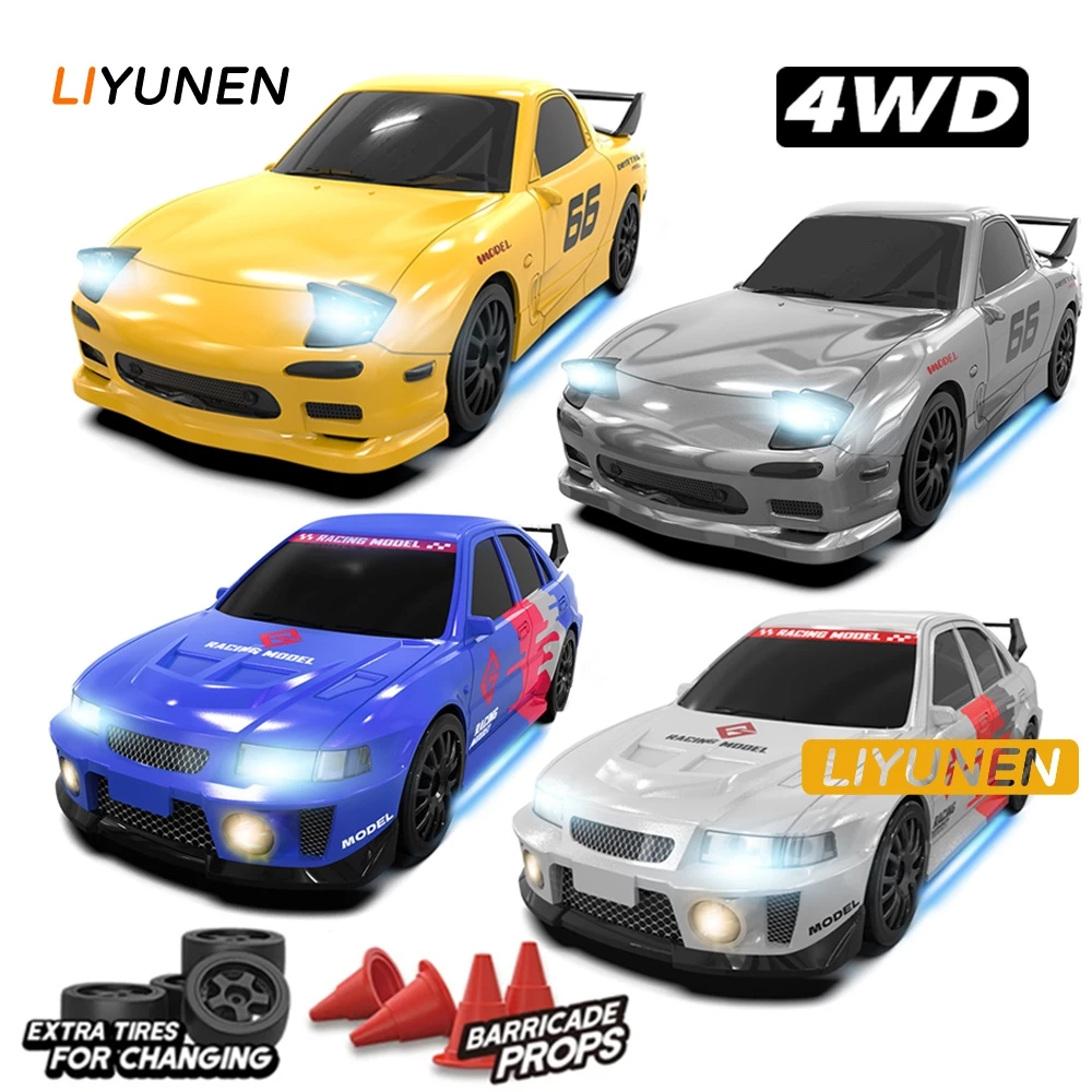 4wd RC 1/24 Drift Racing รถของเล่น GTR AE86 รถรุ่น Ford Mustang กีฬาสไตล์รถรีโมทคอนโทรลรถของเล่น thumbnail 3