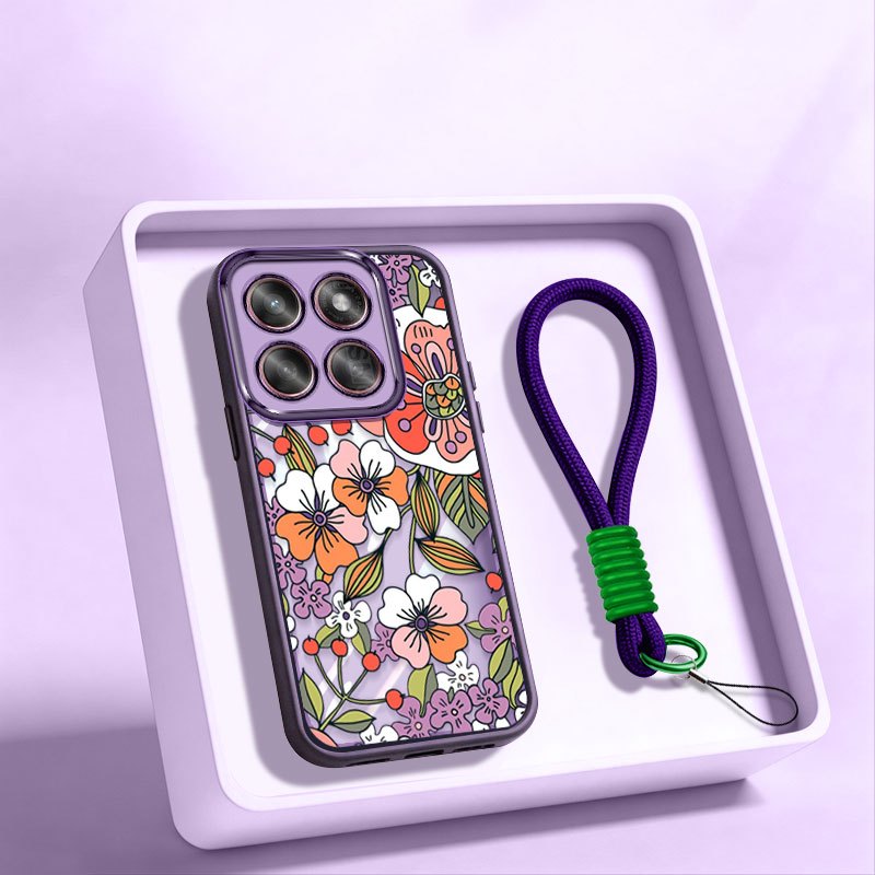 VRQR สําหรับ Motorola Moto G06 Power G56 G86 G67 G76 Retro สไตล์พิมพ์ใสกันกระแทกเคสโทรศัพท์พร้อมเชือ