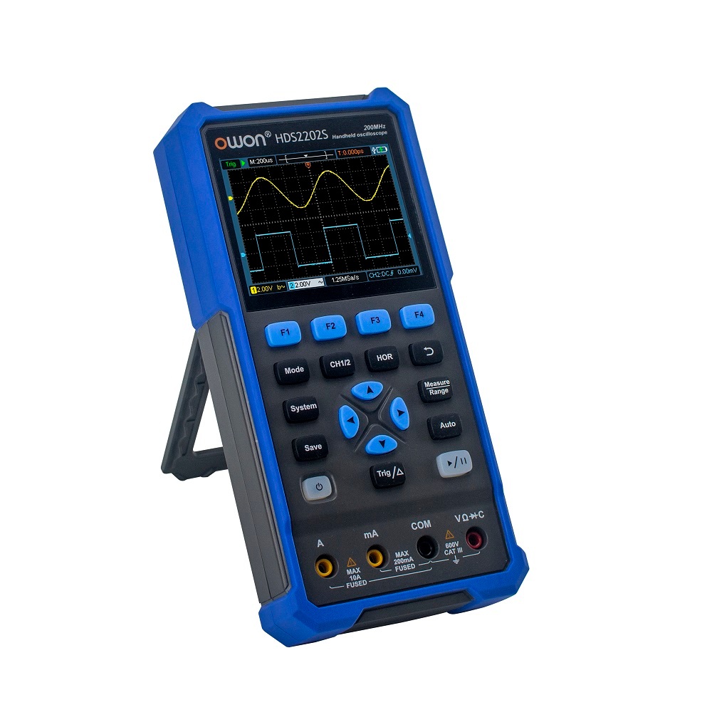 OWON ออสซิลโลสโคป 3-in-1 + มัลติมิเตอร์ + เครื่องกําเนิดไฟฟ้ารูปคลื่น Arb 200MHz Dual channel