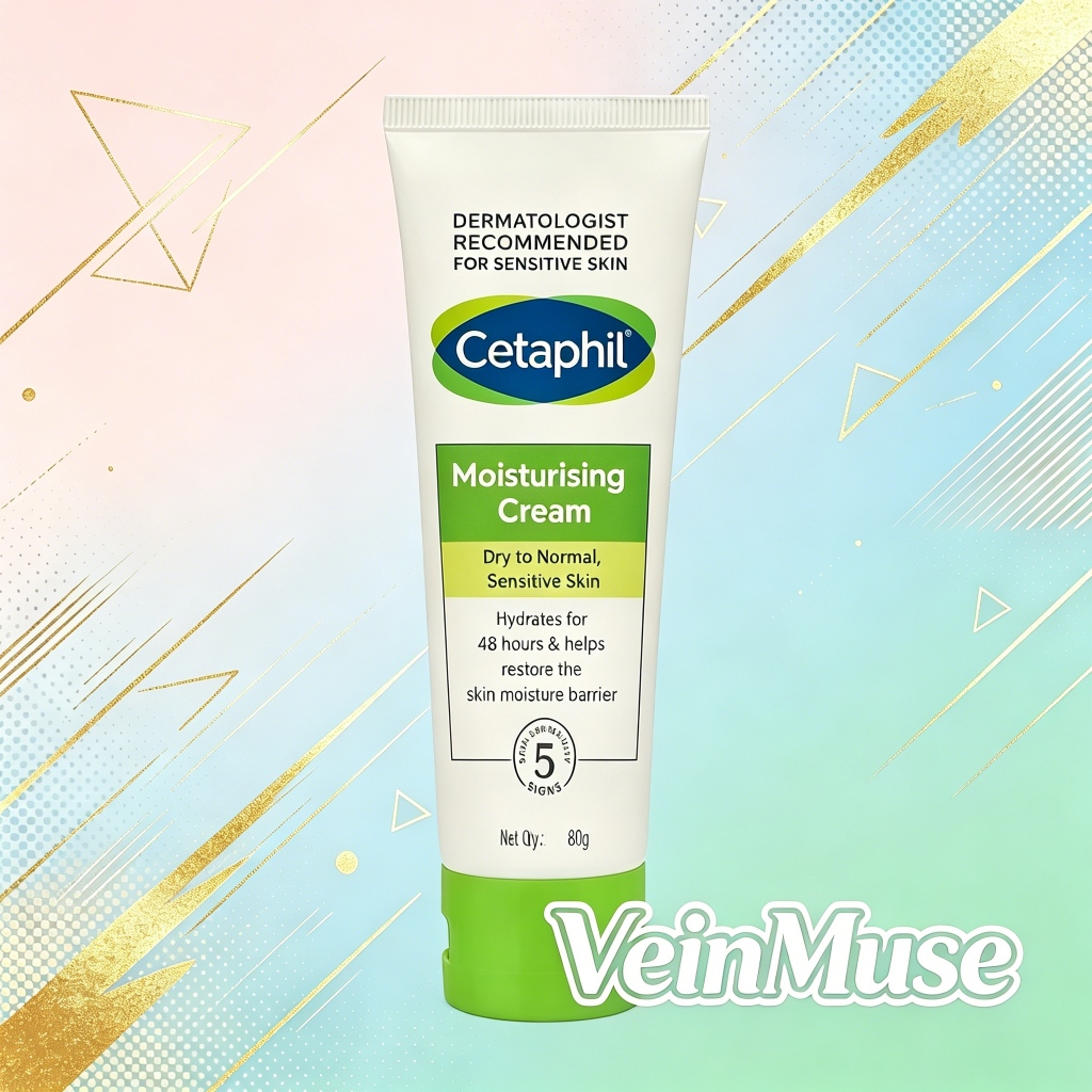 Cetaphil Moisturising Cream 80g, 48hr Barrier Repair Cream for Dry Sensitive Skin