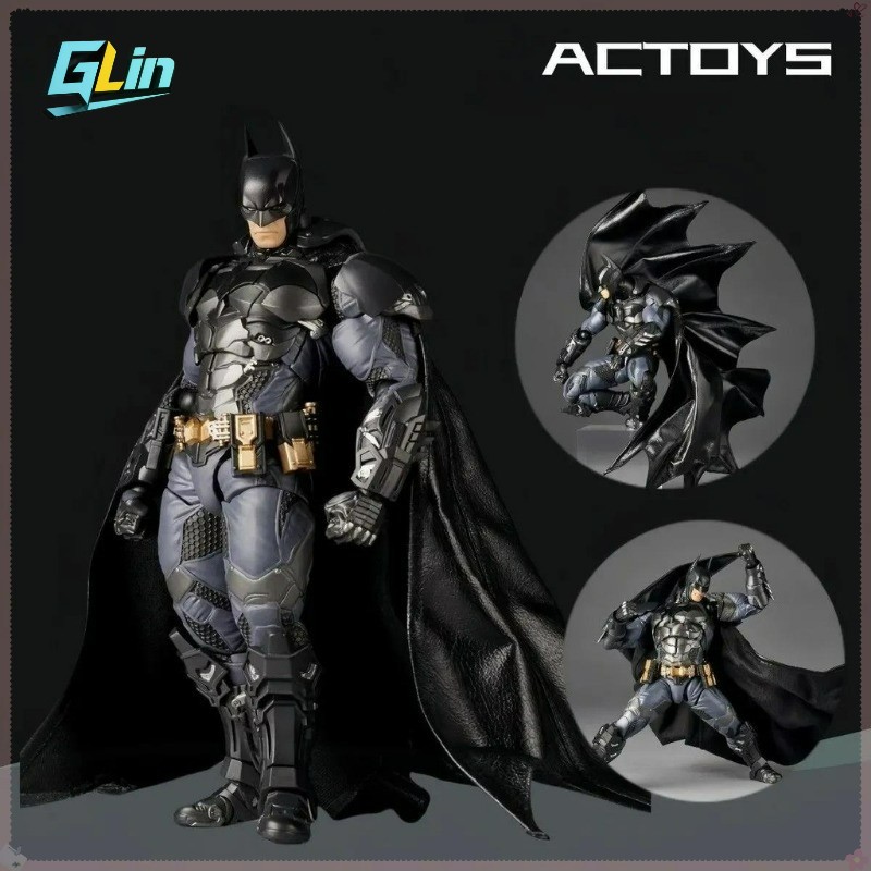 ในสต็อก AC Toys Revoltech Batman Arkham Knight Ver. Gk รูป Amazing Yamaguchi Action Figure ของเล่นตุ