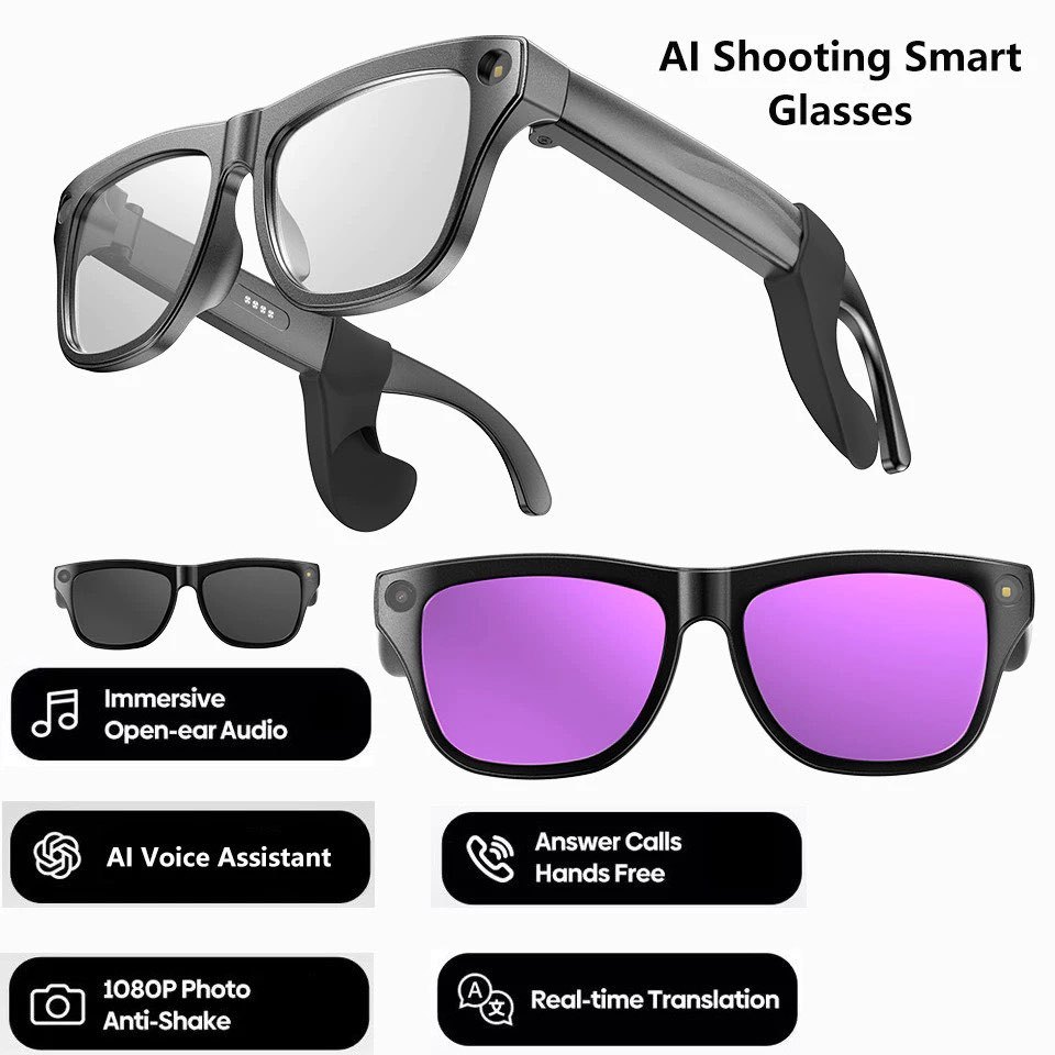 2026 XK one pro smart Al กล้องแว่นตากันน้ํา Voice Assistant Anti Blue-Light แว่นตากันแดดเพลง vs s1 s