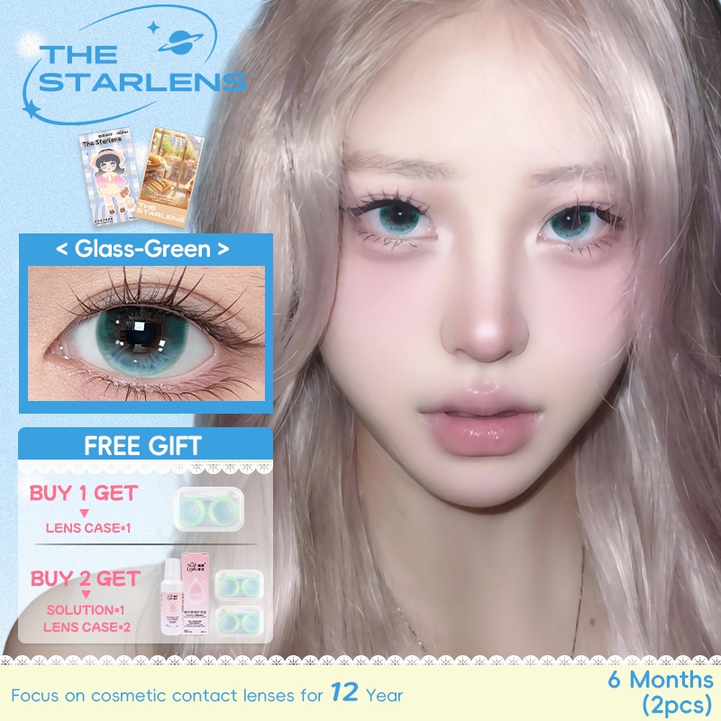 Starlens คอนแทคเลนส์ DIA14.5 มม. เกรด (0-8.0) คอนแทคเลนส์ 6 เดือน soft Eyes คอนแทคเลนส์ 2 ชิ้น(1 คู่) บิ๊กอาย