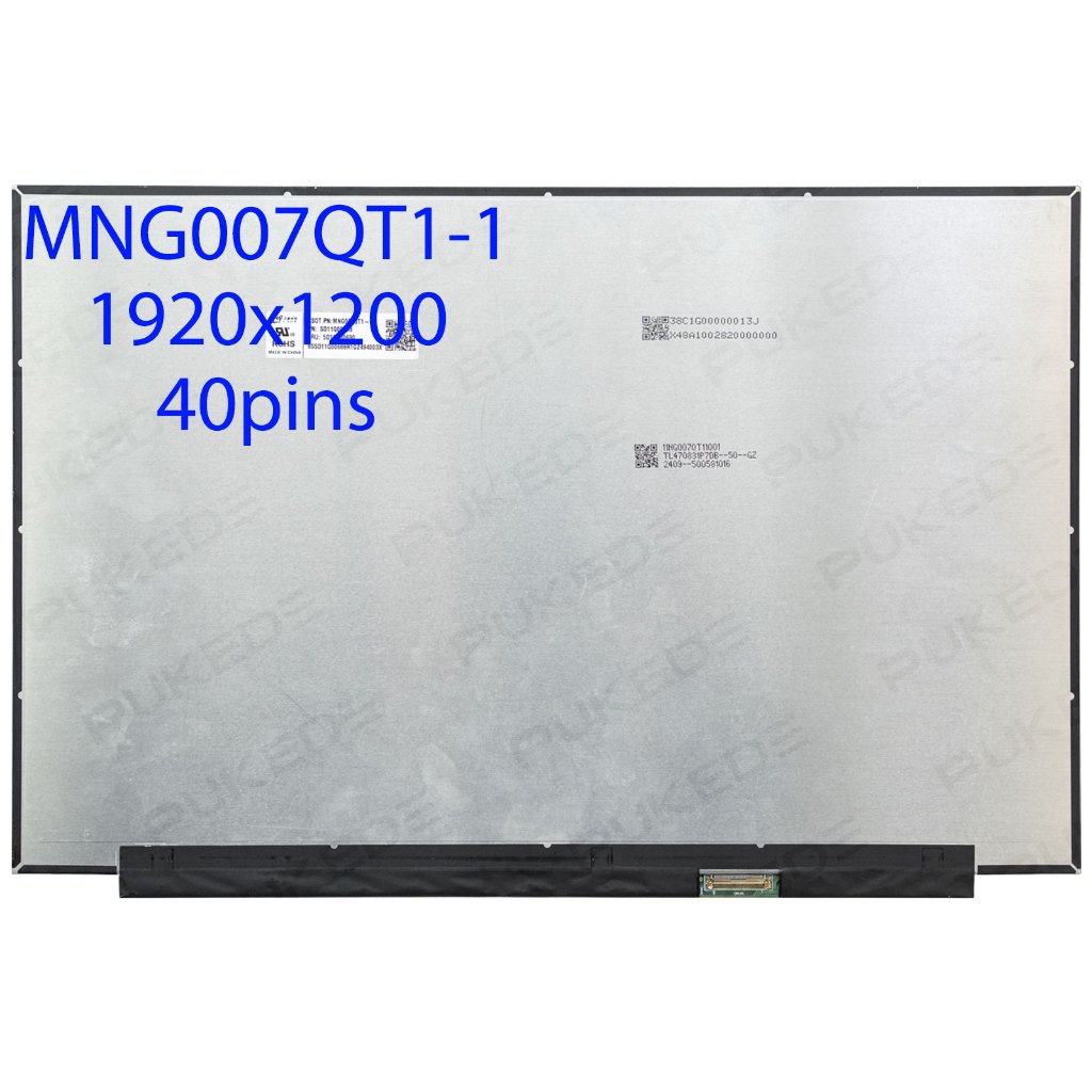 สําหรับ Lenovo IdeaPad Slim 5 16IRH10 16IRH10R 16 "นิ้วแล็ปท็อปหน้าจอสัมผัส LCD MNG007QT1-1 NV160WUM