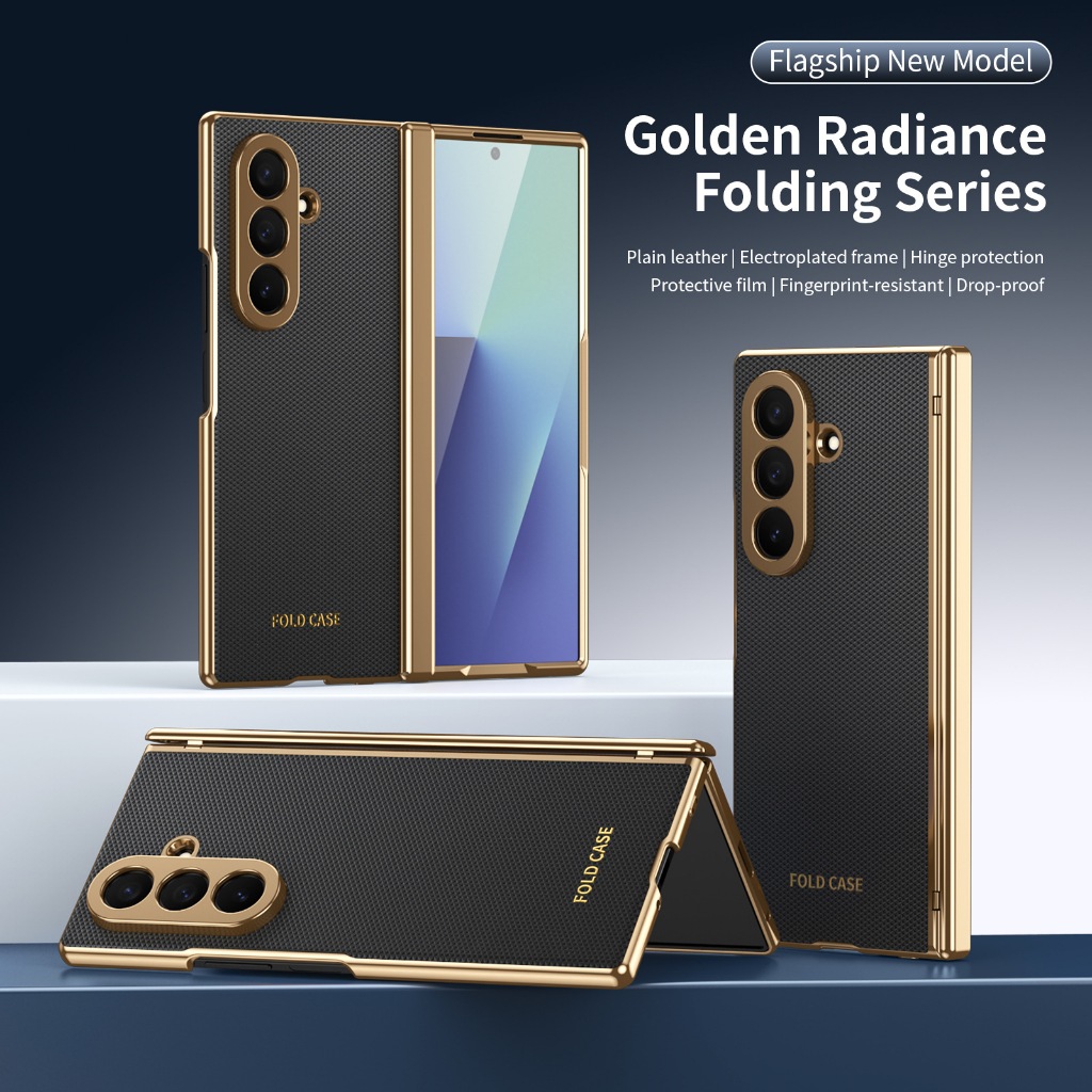 SAMSUNG สําหรับ ซัมซุง กาแลคซี Z พับ 8/พับ 7/พับ 6/5 กรณีบานพับหรูหราเต็มแพคเกจฝาครอบป้องกัน