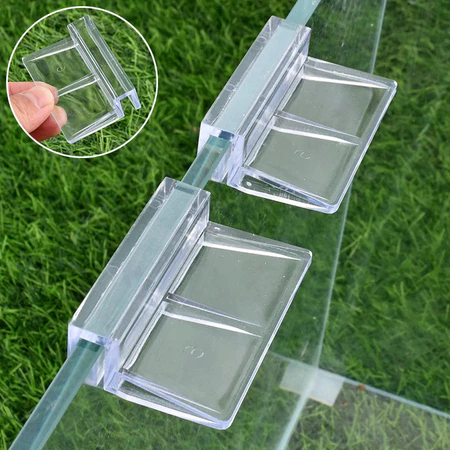 Aquarium ฝาครอบแก้วผู้ถืออะคริลิคถังปลาคลิปสนับสนุนสําหรับ Rimless Aquarium ถังปลา 6/8/10/12 มม.