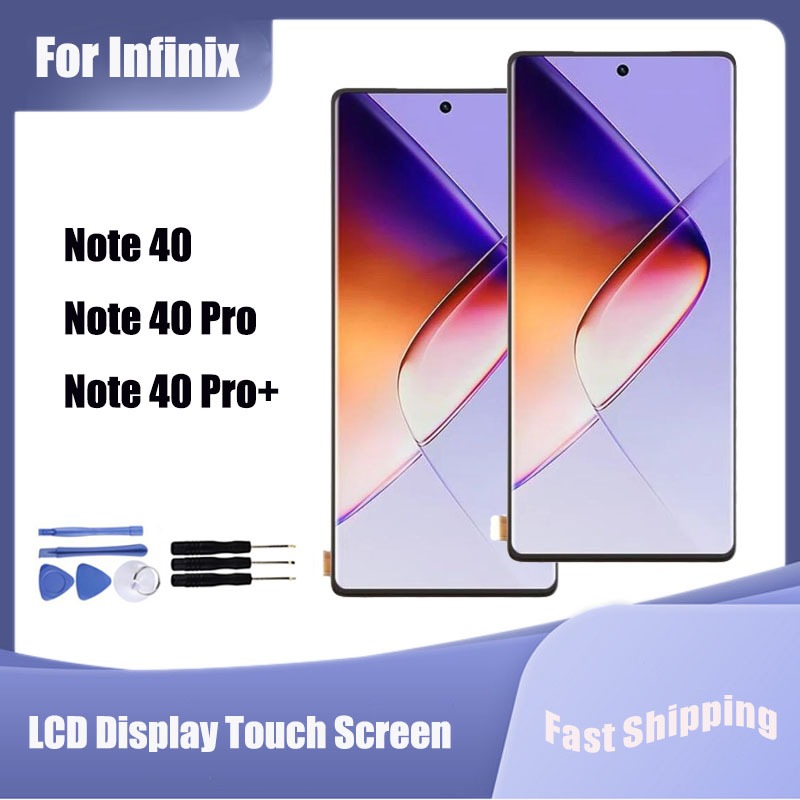สําหรับ Infinix Note 40 Note 40 Pro Note 40 Pro + 4G 5G จอแสดงผล LCD หน้าจอสัมผัสเปลี่ยน