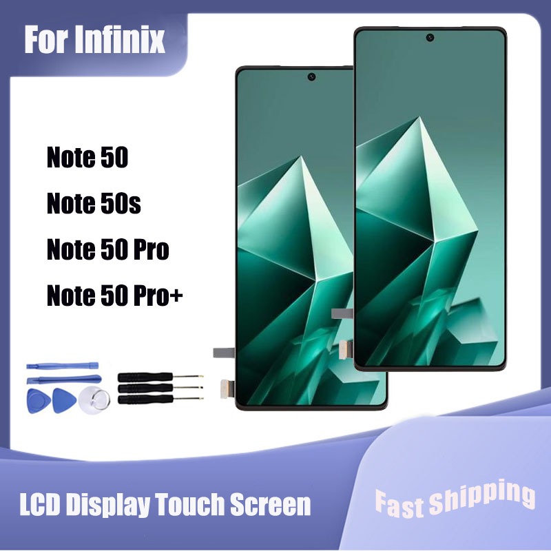 สําหรับ Infinix Note 50 X6858 หมายเหตุ 50 Pro X6855 หมายเหตุ 50 Pro + X6856 หมายเหตุ 50s 5G + จอแสดงผล LCD หน้าจอสัมผัส