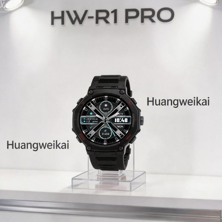 2026 GPS WATCH HW-R1 pro สมาร์ทนาฬิกาสําหรับชายว่ายน้ําดําน้ํา LED กลางแจ้ง AMOLED SmartWatch BT Cal