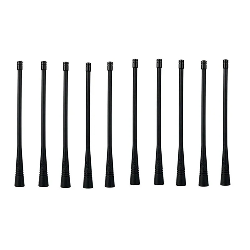 10pcs UHF 400-520MHz SMA-M เสาอากาศยางนุ่มเสาอากาศสําหรับ TYT MD-380 MD-390 MD-446 MD-280 TH-UV8R UV