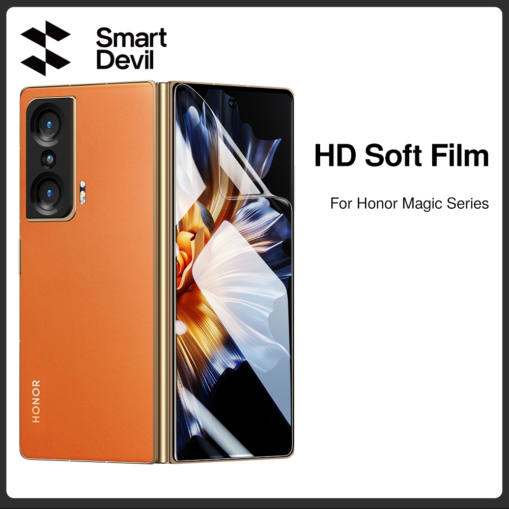 SmartDevil ฟิล์มนุ่มสําหรับ Huawei Honor Magic V5/VS2/V3/VS3 พับหน้าจอ Anti-Peeking ฟิล์มป้องกันหน้าจอด้านนอกฟิล์มไฮโดรเจลแบบเต็มหน้าจอ Drop ป้องกัน