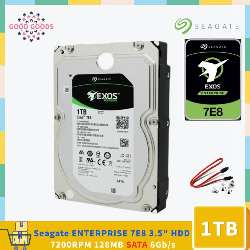 SEAGATE EXOS 7E8 1TB ST1000NM0055 ENTERPRISE 3.5 HDD 512N 7200rpm 128MB แคช SATA 6 กิกะไบต์/วินาทีฮา