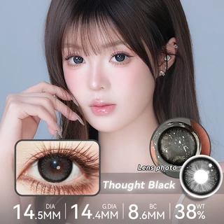 TINACON คอนแทคเลนส์ 1คู่(2ชิ้น) DIA14.2-14.5มม สายตาสั้น【0.00-8.00】6 เดือน สีธรรมชาติ สีเทา/Pink