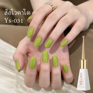 XEIJAYI 10ml-อะโวคาโดกรีนเจลยาทาเล็บแฟชั่นติดทนนานเหมาะสําหรับทุกฤดูกาล
