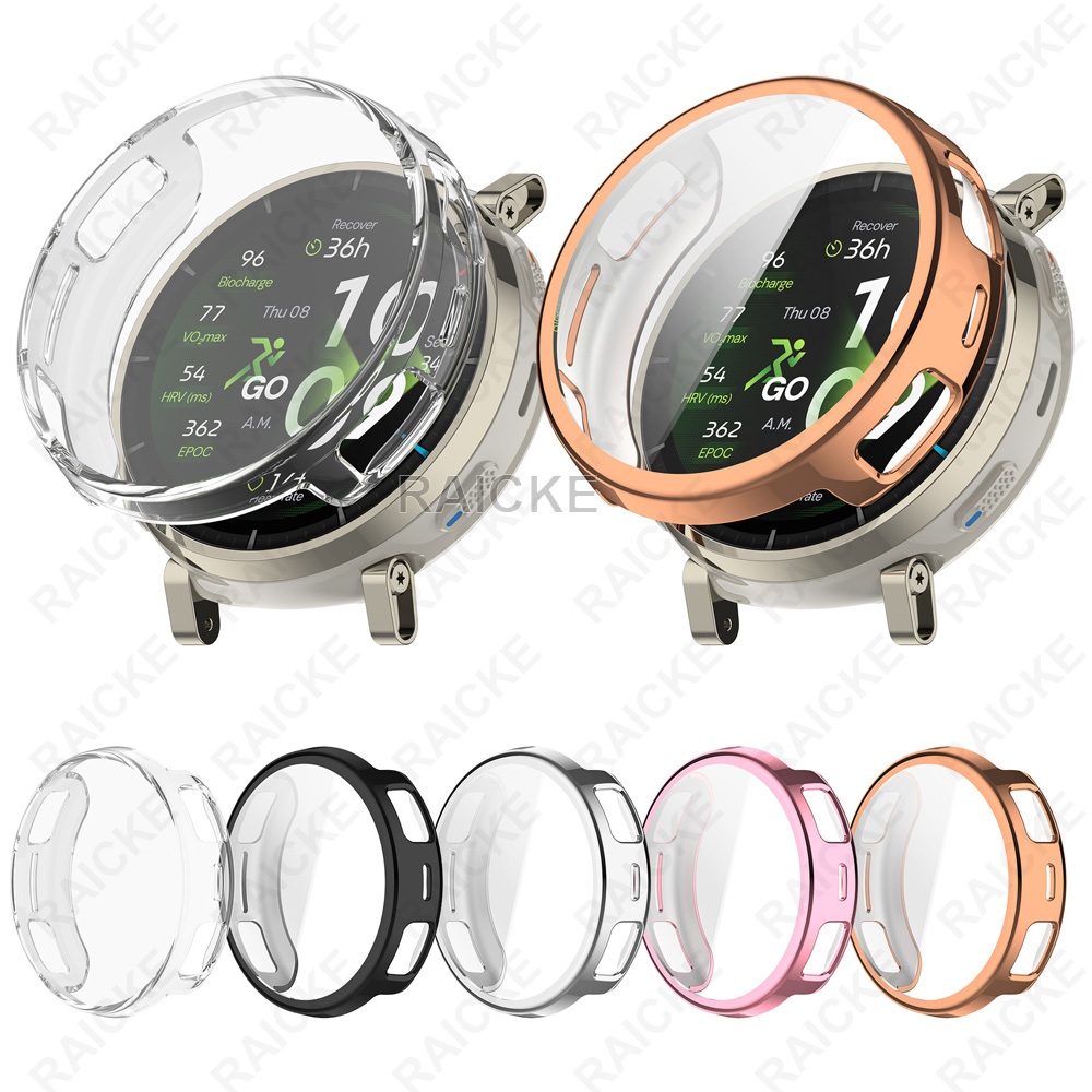 Full Cover Screen Protector Case Soft Tpu Shell สําหรับ Amazfit Active 3 Premiun / Active 2 / Active Max