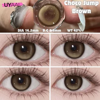 【 0.50 -4.00 】UYYAI x Freshlady คอนแทคเลนส์ตาโต Brown คอนแทคเลนส์ สีน้ำตาล ลูกตากว้าง คอนแทคเลนส์รายวัน 14.5มม.