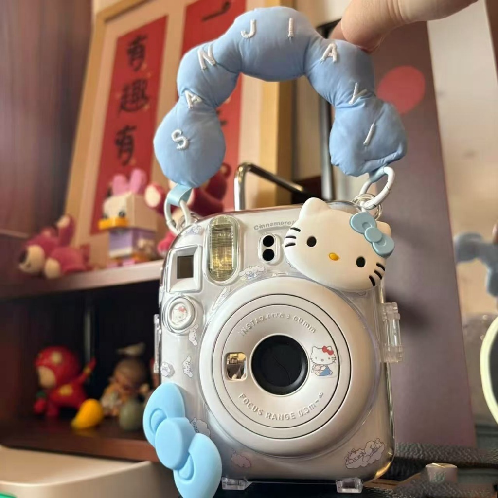 [น่ารัก] Fujifilm Instax Mini 13/12/11 Mini8/9 Mini SE SQ1 เคสป้องกันโปร่งใสพร้อมสติ๊กเกอร์มือถือ+ไส