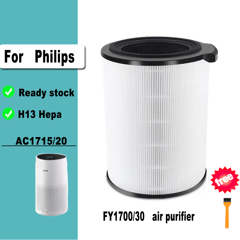 สําหรับเครื่องฟอกอากาศ PHILIPS AC1715/20 NanoProtect กรองอากาศ FY1700/30